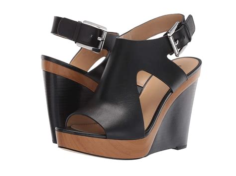 michael michael kors josephine leather wedge|michael+kors+josephine+wedge .